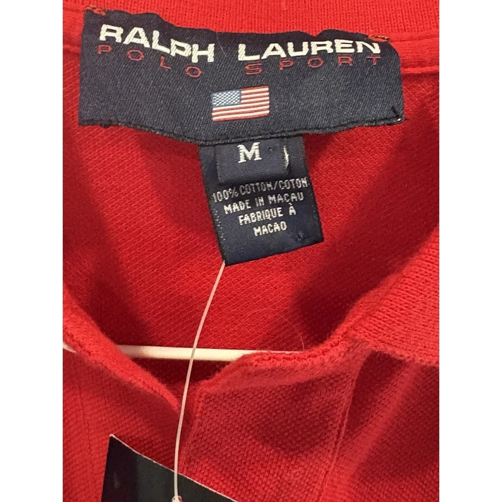 Ralph Lauren Ladies Sleeveless Polo Shirt Pony Logo Embroidery Red M Japan‎